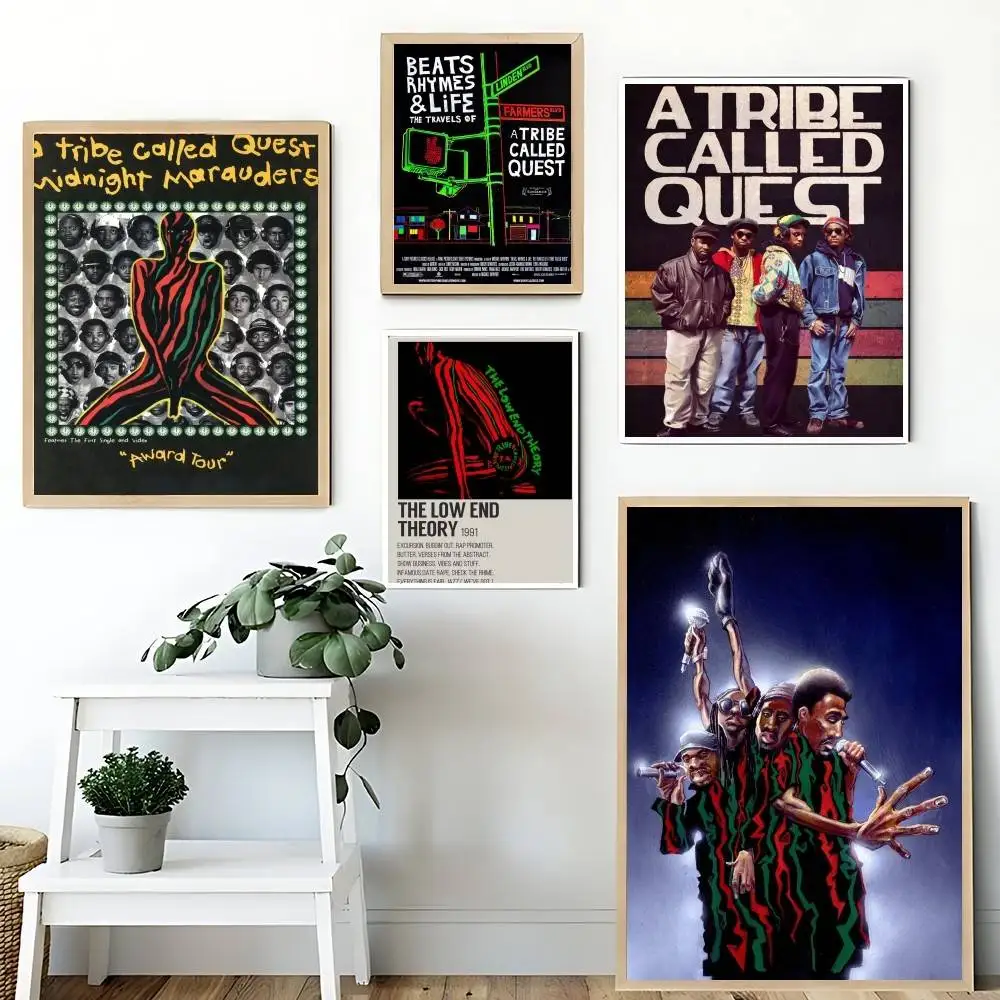 Pop Rap Music Album Cover A Tribe Called Quest Poster Canvas Painting For Living Room Home Decor Poster Fans Gifts-unframed Post