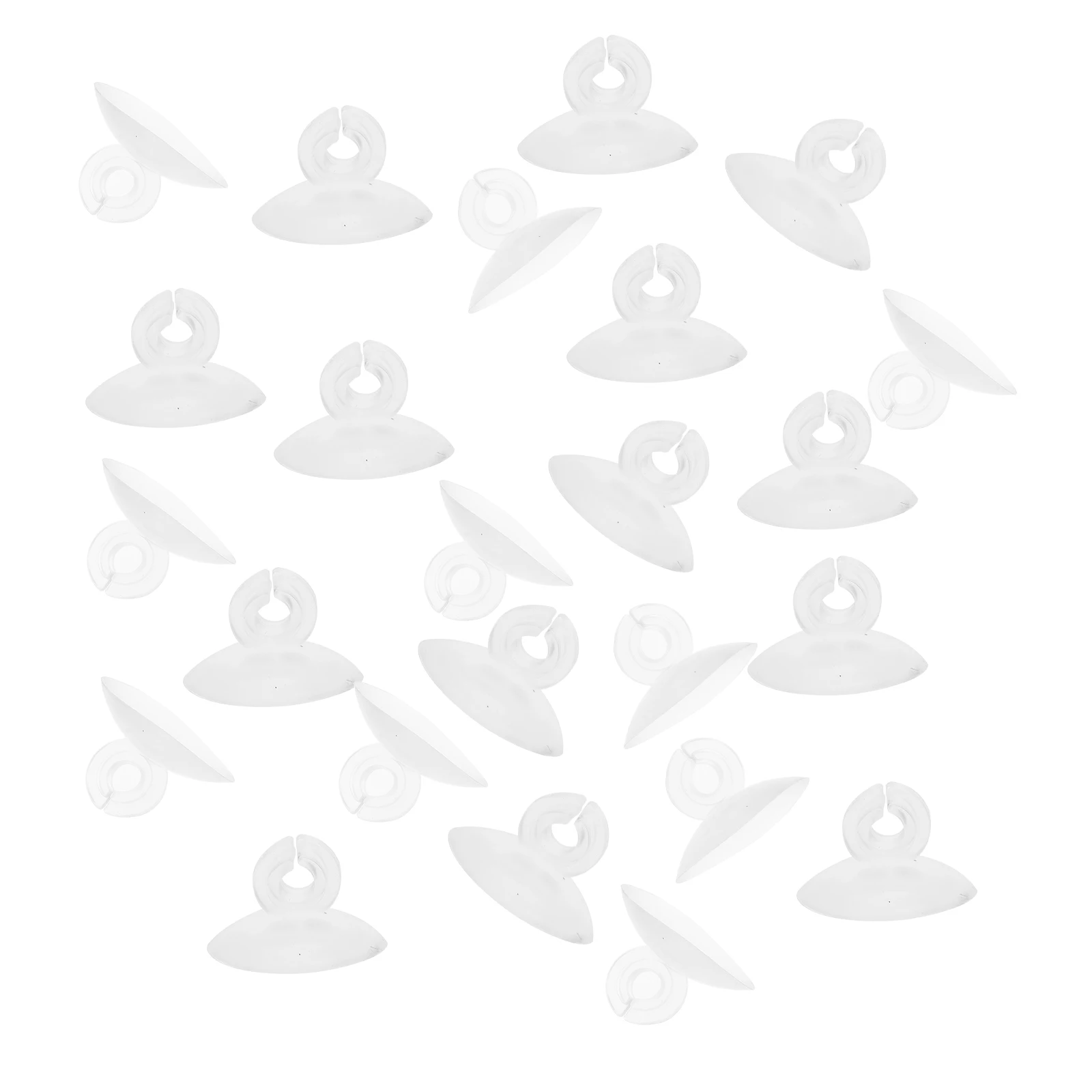 

25pcs Airline Tube Holder Suction Cup For Aquarium Fish Tank Fixing Clips Silicone Tubing Organizer Smooth Glass Surface
