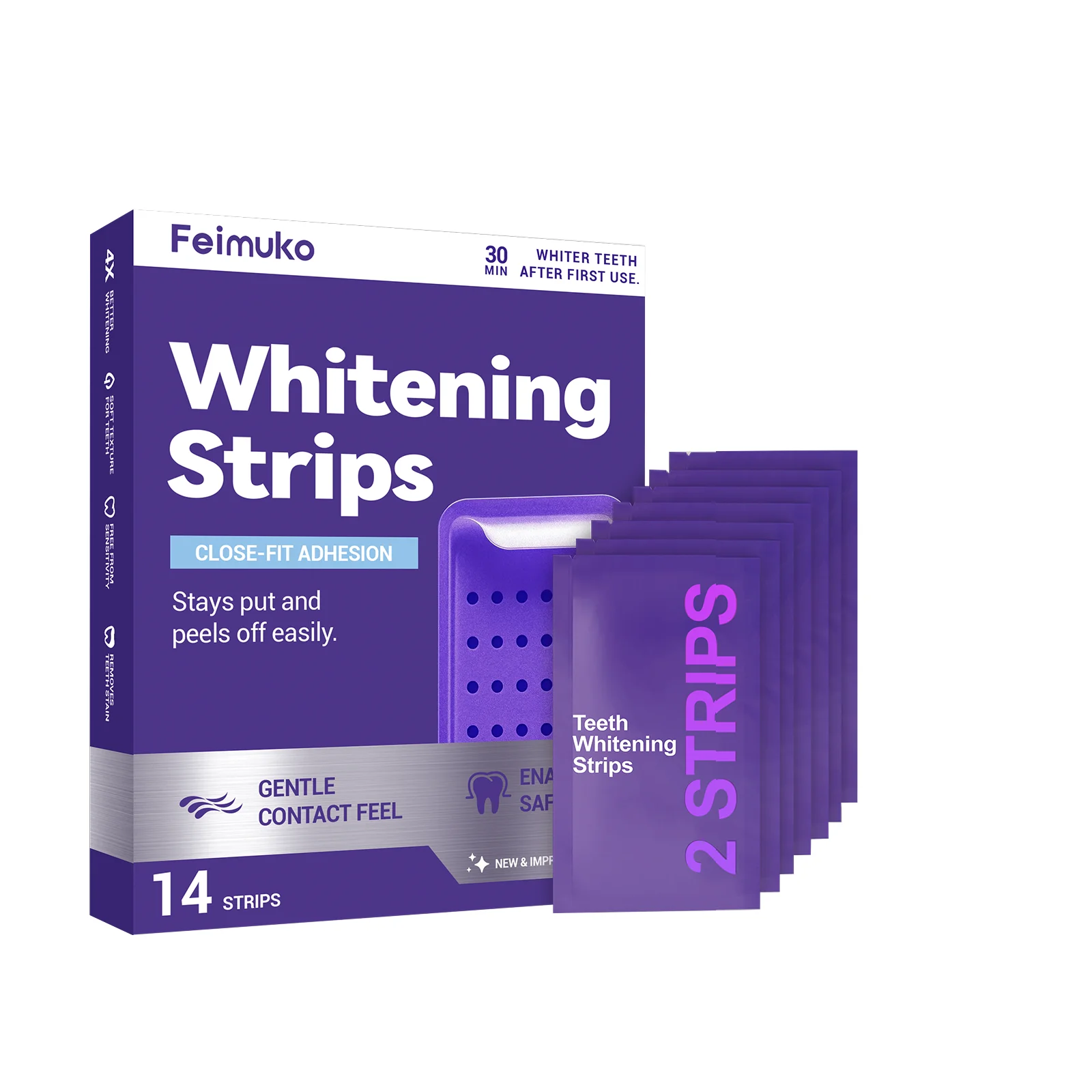 Feimuko Purple Glossy Care Tee - Teeth Whitening Veneers review and price