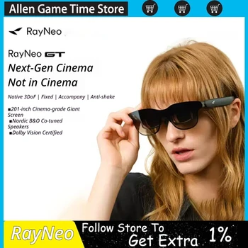 Okulary AR Rayneo Gt/Gt Max Flagship z natywnym 3dof, odczytem HD, wyposażeniem XR, okulary AI (nie-VR), śledzenie/tryb statyczny/stabilizacja obrazu.