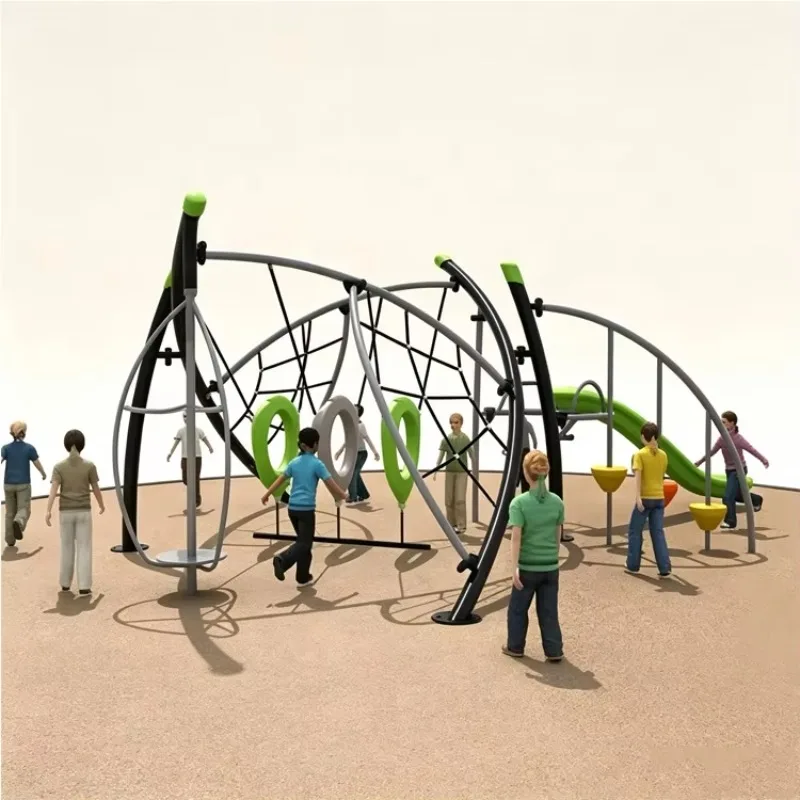 2027 Large Outdoor Playground Equipment Commercial Kids Climbing Frame Steel & PVC Slide Park Amusement Play Structure for Sale