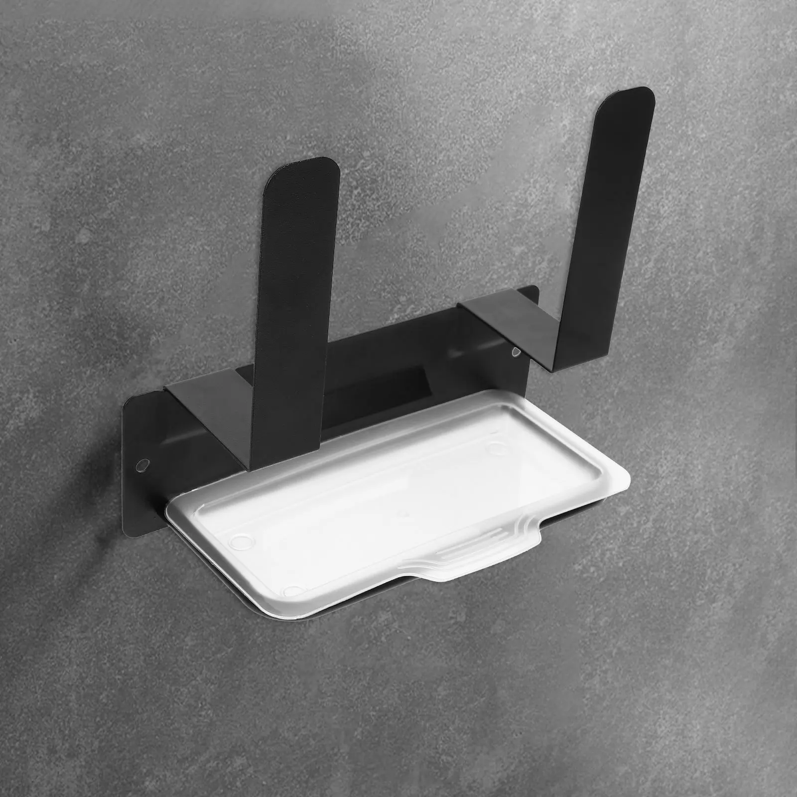 

1Set Wall Mounted Pot Lid Rack Stainless Steel Pot Cover Holder Kitchen Organizer Pan Lid Storage Rack with Storage Tray
