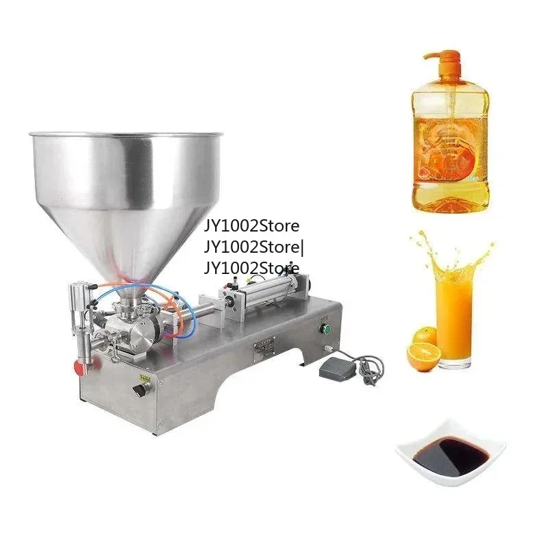 Semi-Automatic Single Head Paste Filling Machine for Gel Shampoo High Viscosity Honey Piston Filler Personal Care Products