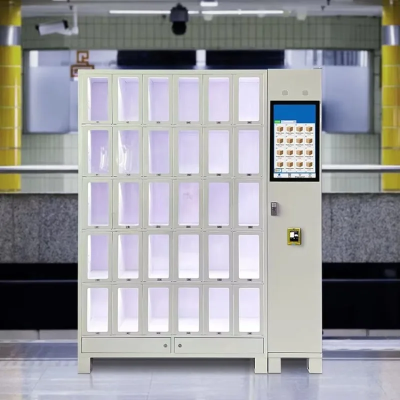 Custom Flexible Deployment Gym Vending Machine 30-grid Visual Smart Locker Vending Machine for Small Items