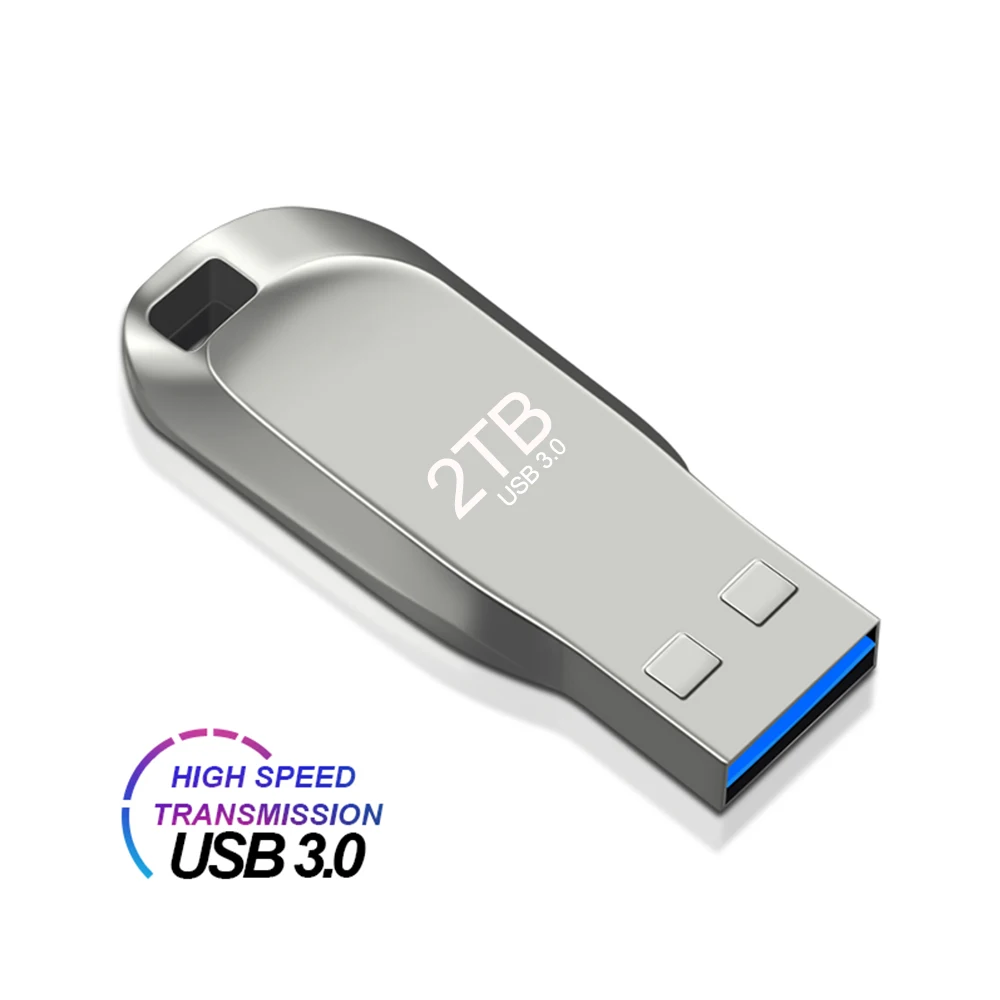 Unidad Flash USB 3,0 de alta velocidad, pendrive de Metal, 2TB/1TB, resistente al agua, Mini memorias, convertidor tipo C