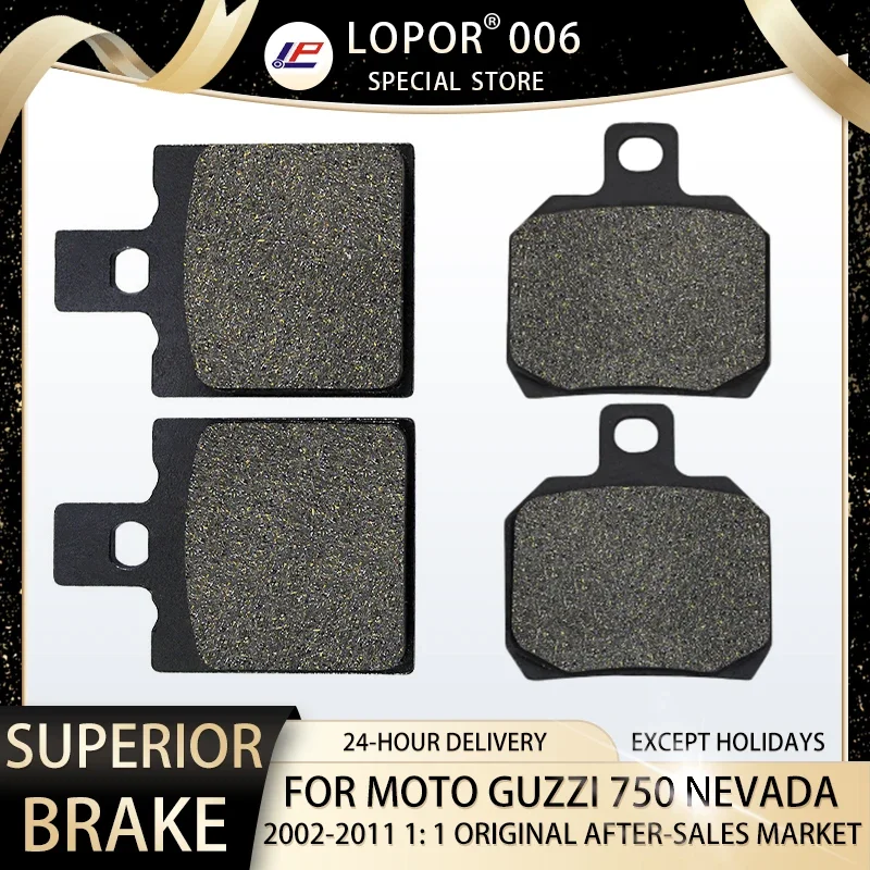 

LOPOR Motorcycle Brake Pads Front&Rear For MOTO GUZZI 750 Nevada 2002-2011