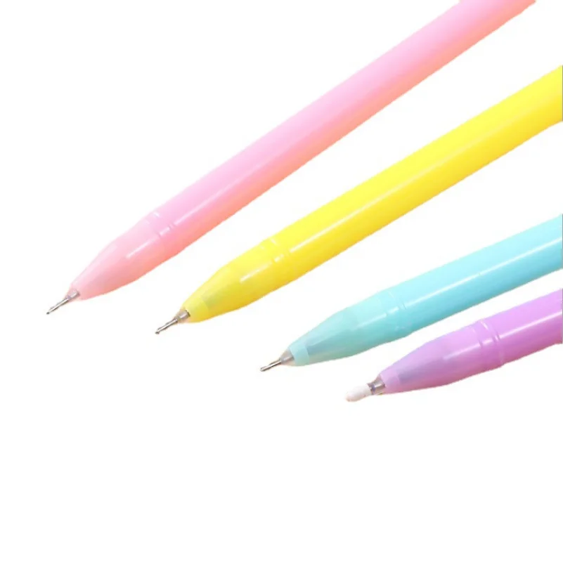 Imagem -05 - Boneca Bonito Gel Pen Desenhos Animados Criativos Japoneses e Coreanos Cabeça de Menina Quimono Tinta Preta Papelaria Bonito Atacado 36 Pcs