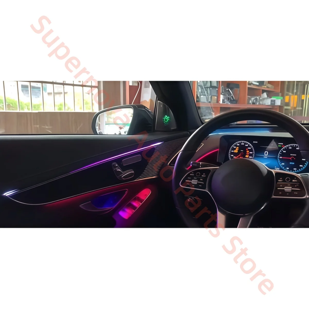 Fit for Mercedes-Benz EQC 2019-2023 LED Atmosphere lamp automotive interior lighting upgrade Car accessories 4D rotating tweeter