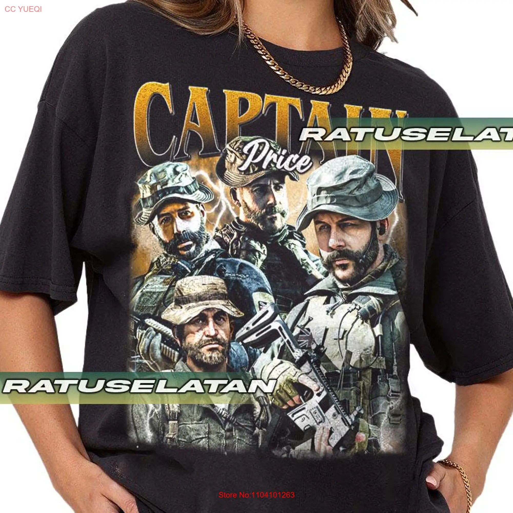 Captain Price Softstyle T Shirt long or short sleeves