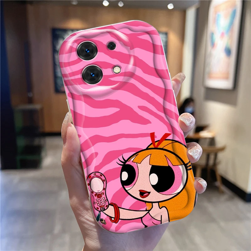 T-The P-Powerpuffs G-Girls Cute For Xiaomi Redmi Note 13 12 12S 11S 11 10 9 8 10A 9C 9T Pro Plus 5G Wave Oil Funda Phone Case