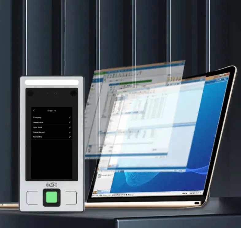 4.3in Face Biometric Time Attendance Device Face Recognition System Biometric Access Control Device For Office Buildings