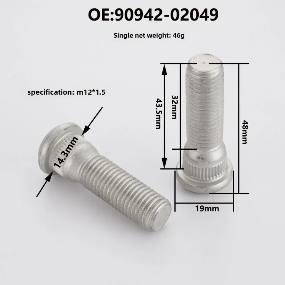 Évaluation détaillée du boulon de roue 02049 une solution fiable pour les véhicules Toyota et Lexus