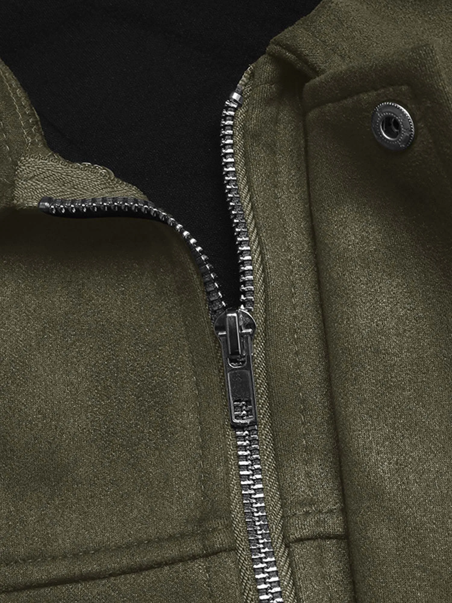 

Womens Stylish Faux Suede Baseball Jackets Lapel Long Sleeve Front Zip-up Crop Outerwear Coat for Daily Casual Office Weekend