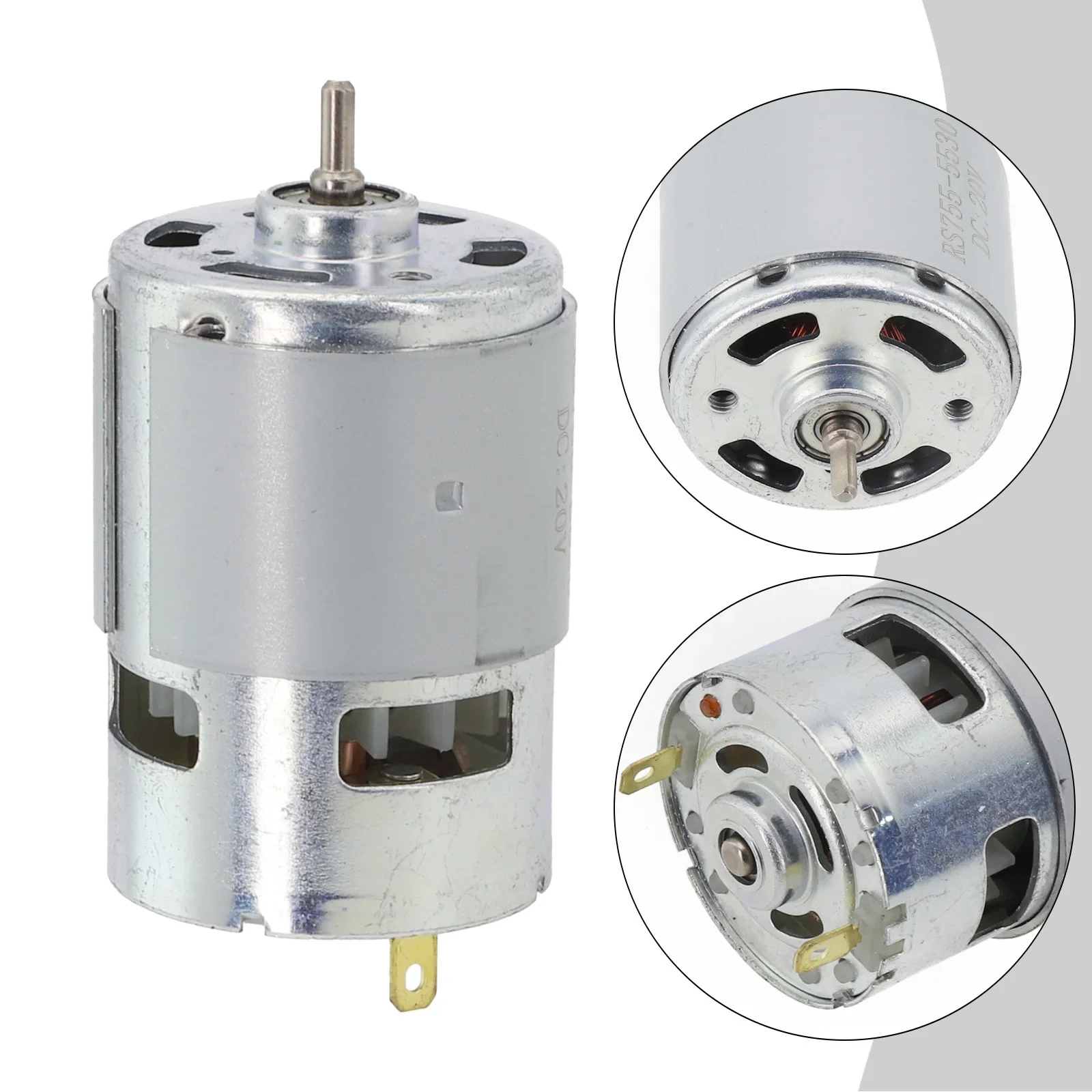 D-Shaped Shaft Lithium Electric Lawn Motor 20V RS775 Motor Shaft Small Motor 20V D-Shaped Shaft Small Motor 775 20V