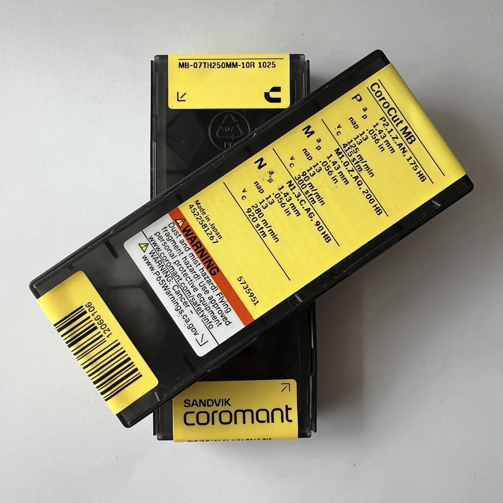 

SANDVIK-Coromant / MB-07TH250MM-10R 1025 / 10 Pcs