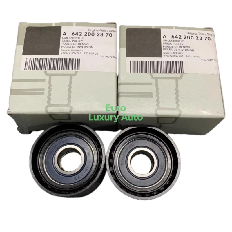 1pc-エンジンベルトプーリー純正品-a6422002370-メルセデス・ベンツ-cクラス-s203-s204-w204-clk-c209-cls-x218-c218-eクラス-w212-w211用