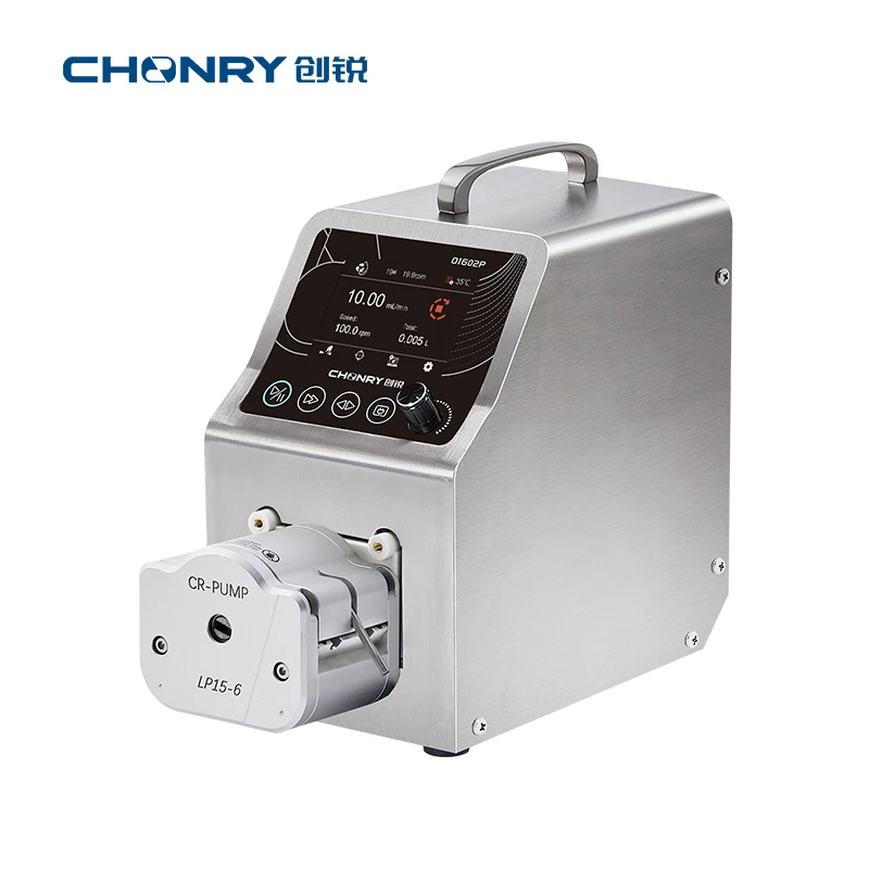 

CHONRY OI602P Lab Liquid Multi Channel Peristalt Pump Intelligent Dispensing Filling Machine Stepper Motor