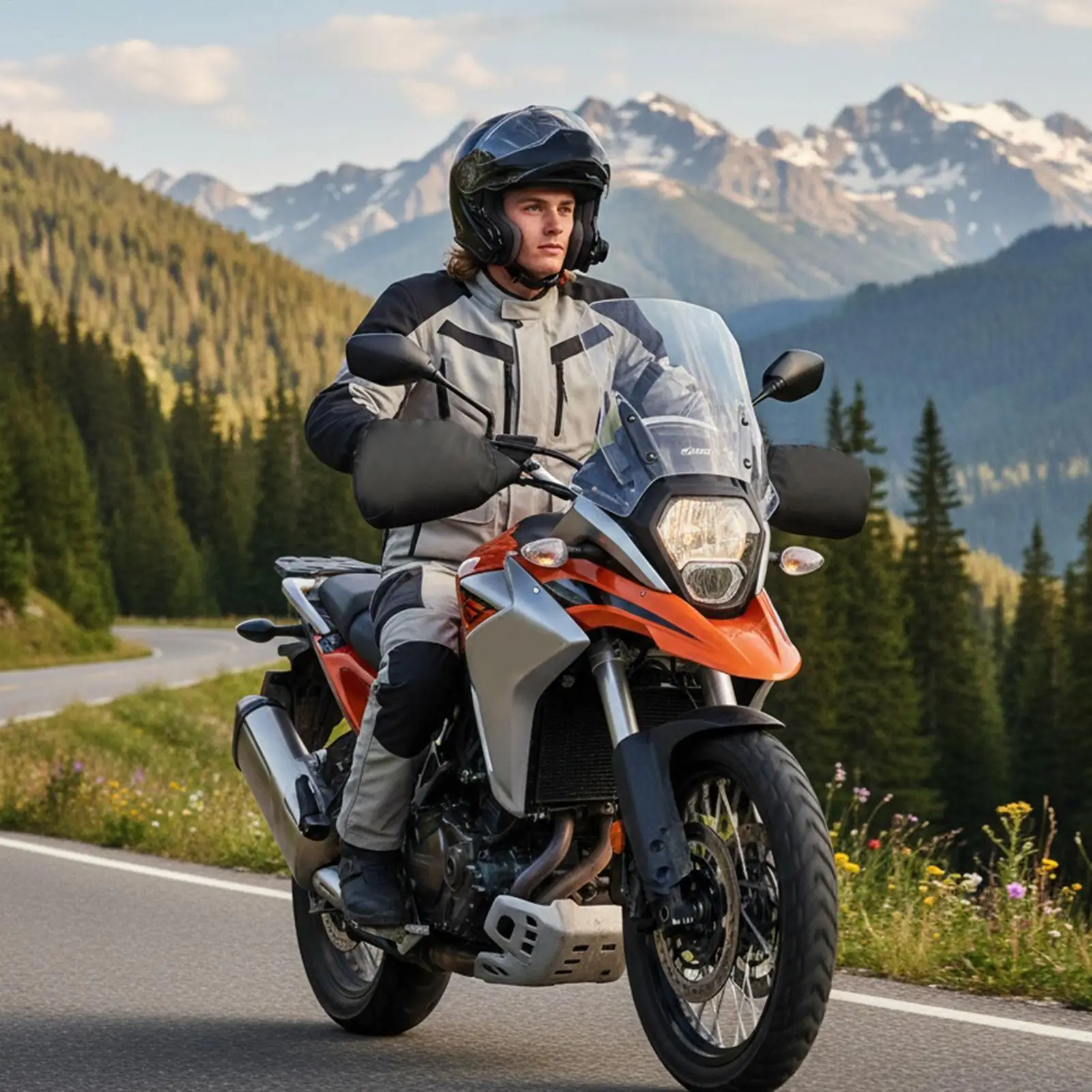 قفازات الدراجات النارية غير قابلة للانزلاق قفازات حرارية سميكة للرجال قفازات للدراجات النارية قفازات حرارية شاشة تعمل باللمس قفازات دافئة للتزلج