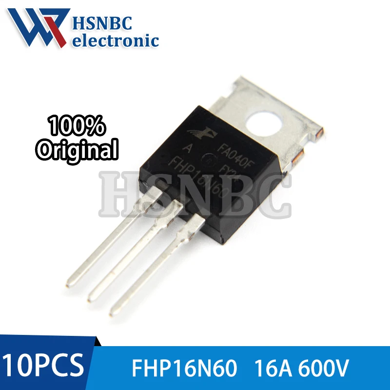 10PCS FHP16N60 16N60 FHP16N60A TO-220 16A 600V N-channel Power MOSFET Transistor 100% New Original