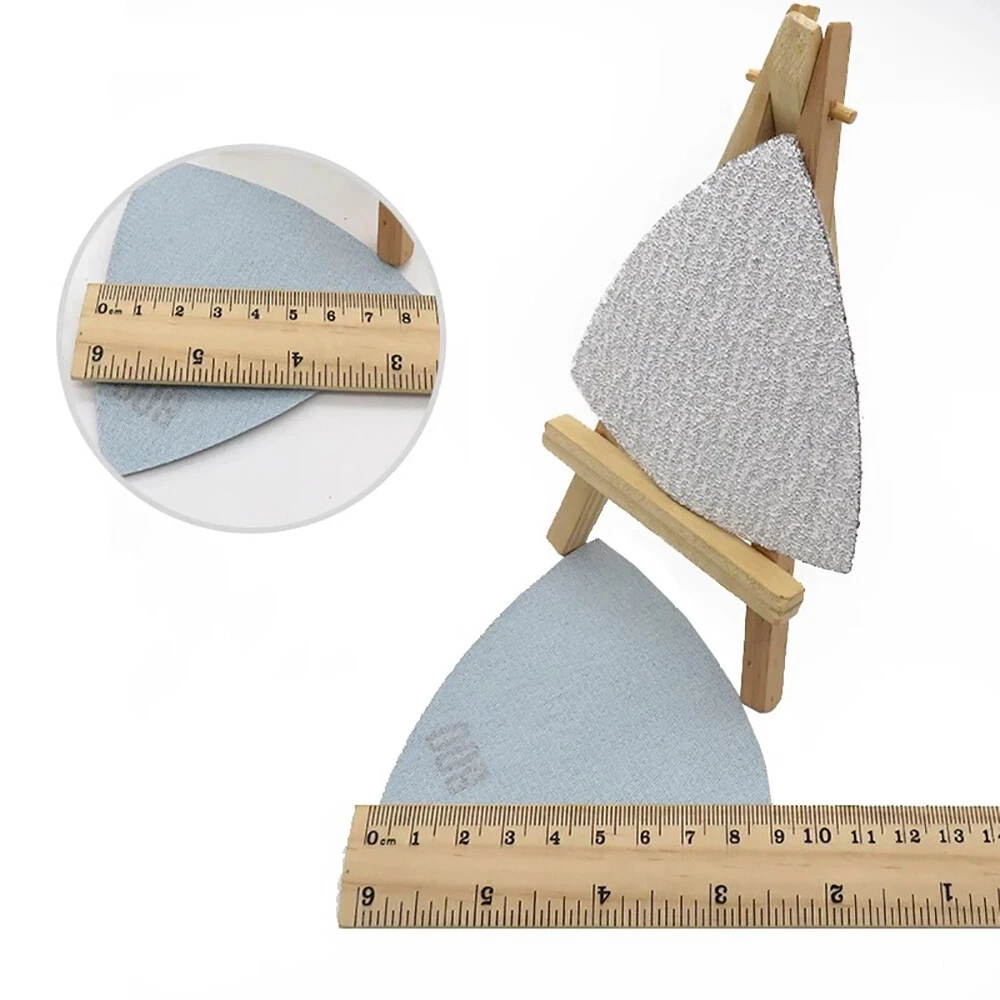 

5 ~ 100 шт. 90*90*90 мм шлифовальные листы с треугольными деталями, сухие подушечки для наждачной бумаги 60/80/100/120/150/180/240/400/800 # Грит