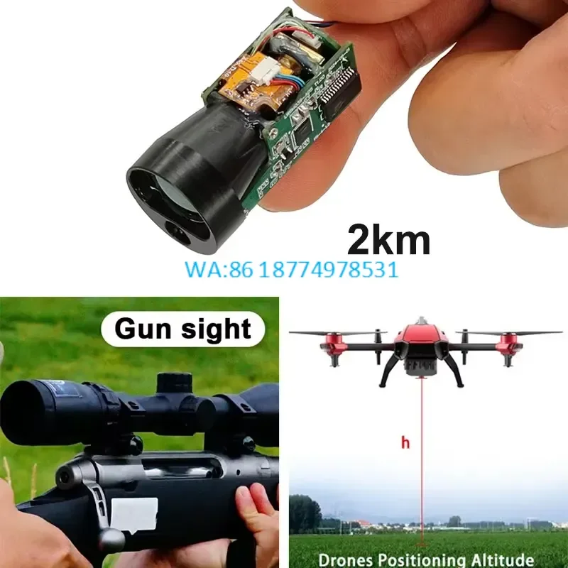 Wmwmnu TOF Distance Module TTL 500m-1600m Custom Sensor Smart Rangefinder 2km Long-Range Diffuse Reflection