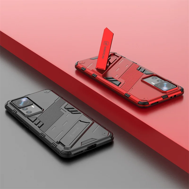 Shockproof Armor Funda For Xiaomi Mi 12T Pro Case Car Magnetic Holder Kickstand Back Cover For Xiaomi 12T Mi12T 12 T + Pro Coque