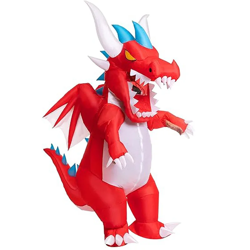 

Flying Dragon Inflatable Suit Adult Halloween Cosplay Anime Air Blow up Jumpsuit Dinosaur Stage Wear 2025 Party Atmosphere Suit