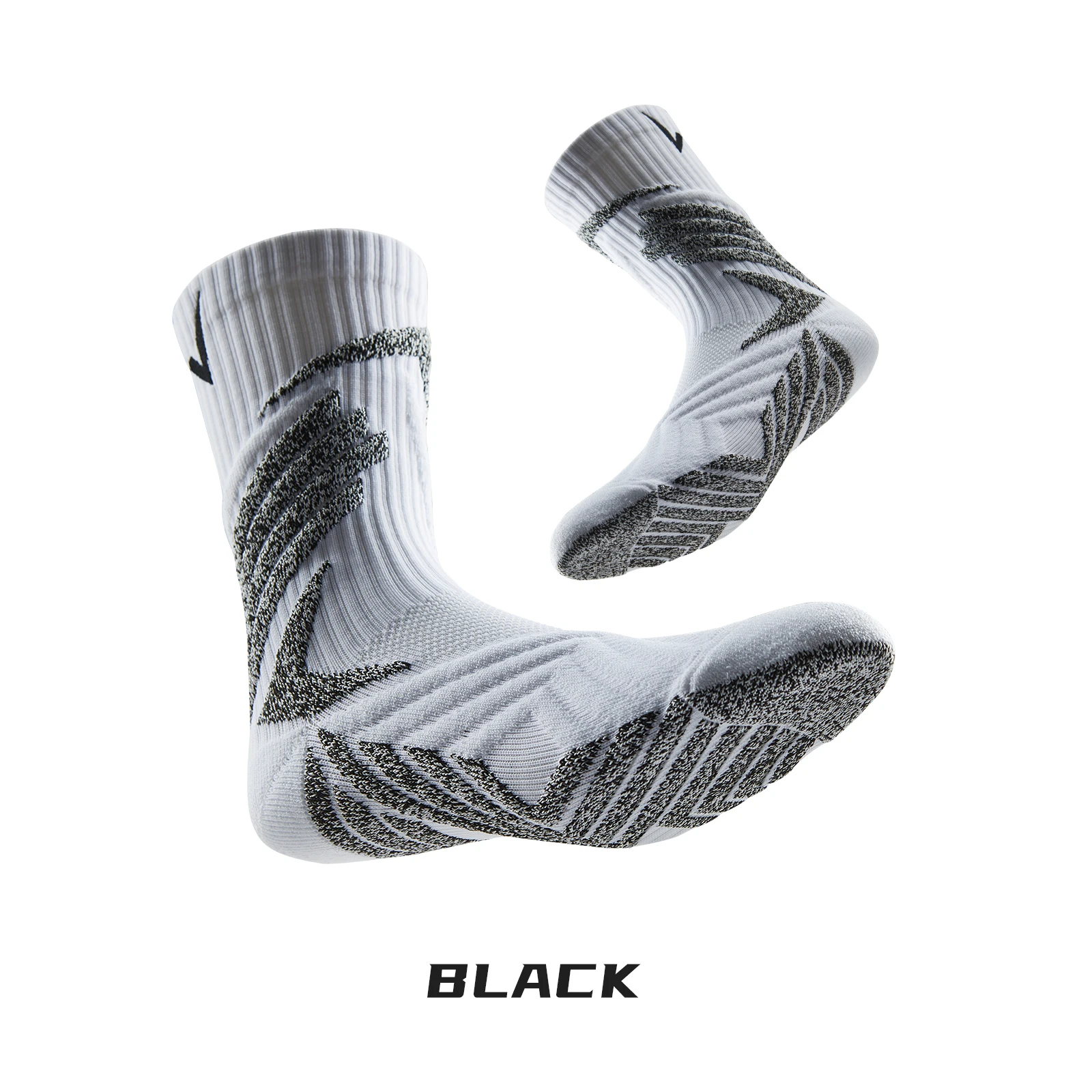 Anti Slip Elite Socks Mid Calf Length Thicken Soccer Cycling Sports Socks for Women Men EU38-46