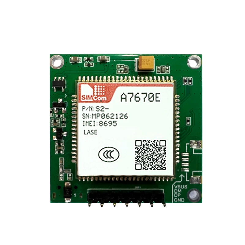 Image of SIMCOM A7670E-LASE Einreihiges Nadelkern-Board mit Antenne 4G 2G LTE CAT1 Modul Modem-Board Entwicklungs-Kit für Europa