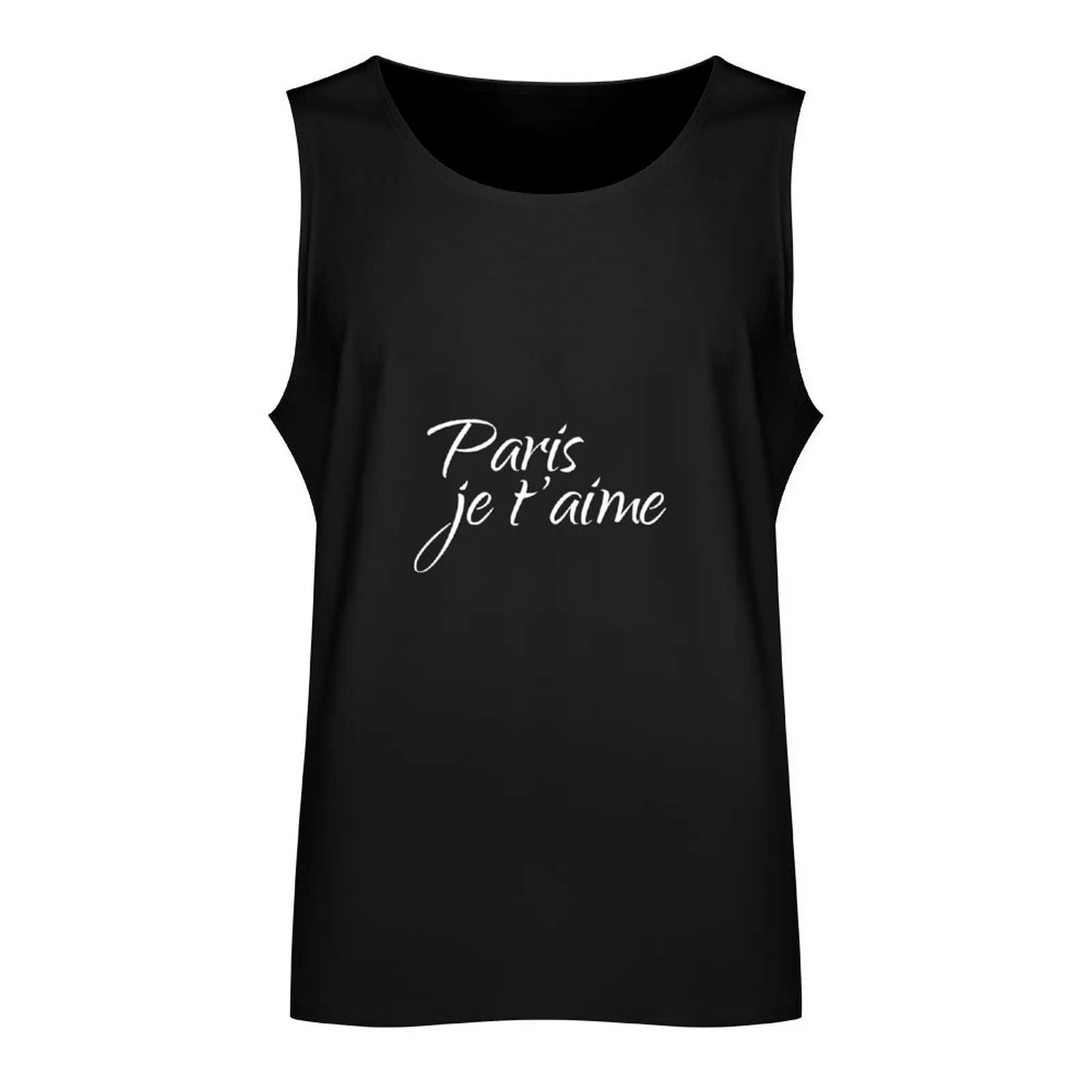 Paris je t’aime – I love you Tank Top Men's sports t-shirt cotton t-shirts man mens designer clothes fitness clothing for men