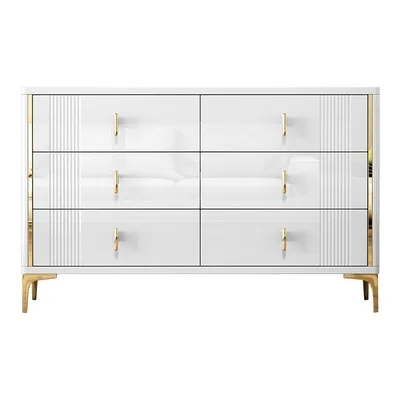 White Luxury Modern Drawer Cabinet Bedroom Furniture Wooden storage cabinets with drawers chest of drawers