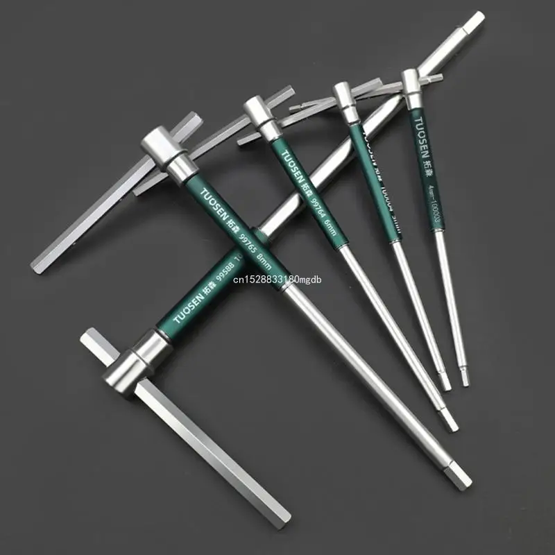 Cờ lê lục giác Torx Cờ lê lục giác bên trong 2.5/3/4/5/6/8/10mm Cờ lê lục giác hình chữ T Dropship