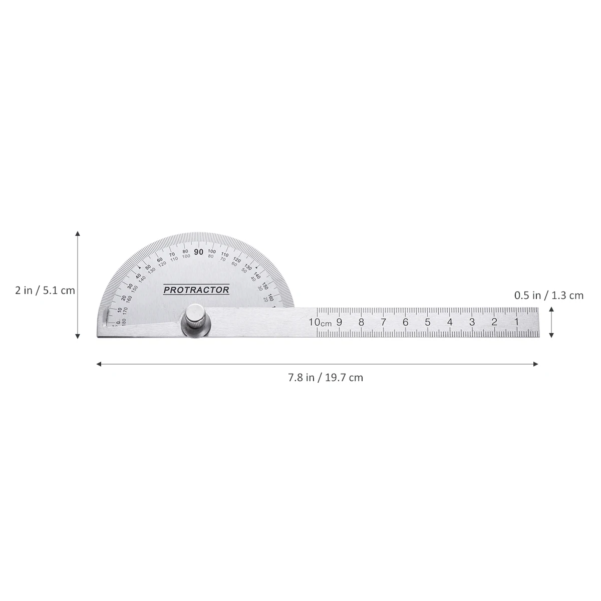 2 Pcs Protractor Angle Rotary Construction Protractors Ruler Measurer Precision