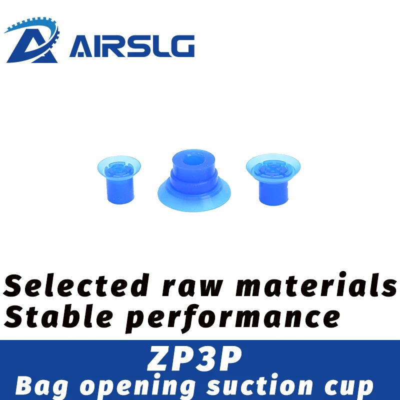 Acessórios pneumáticos industriais do otário do vácuo do manipulador ZP3P-20/25/35 bocal forte da sucção da abertura do saco do silicone