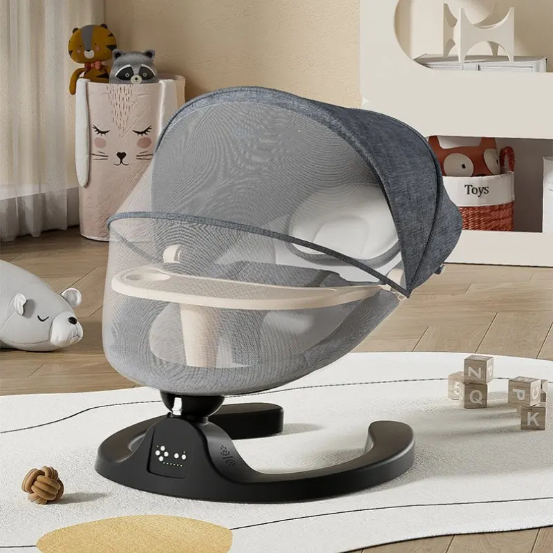كرسي هزاز كهربائي للأطفال من عمر 0 إلى 12 شهرًا - نوم لحديثي الولادة متعدد الوظائف كرسي مهدئ ومهدئ #1