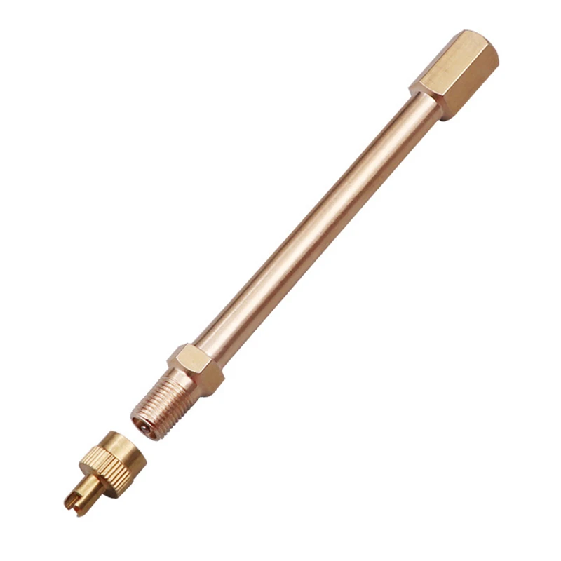 순수 구리 타이어 밸브 확장 어댑터 공기 타이어 줄기 확장기 자동차 모어 스쿠터 용 스트레이트 보어-자동 차량 타이어 밸브 Adap