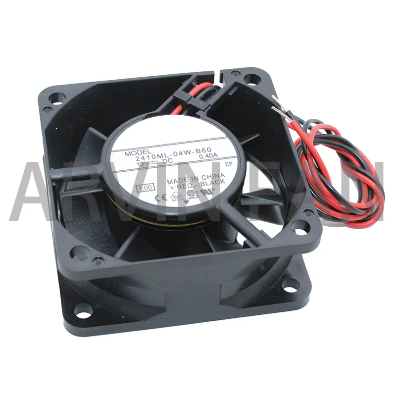 

Original 60mm Case Fan For 2410ML-04W-B60 6025 60*60*25mm 0.40A 6CM 12V Dual Ball Cooling Fan