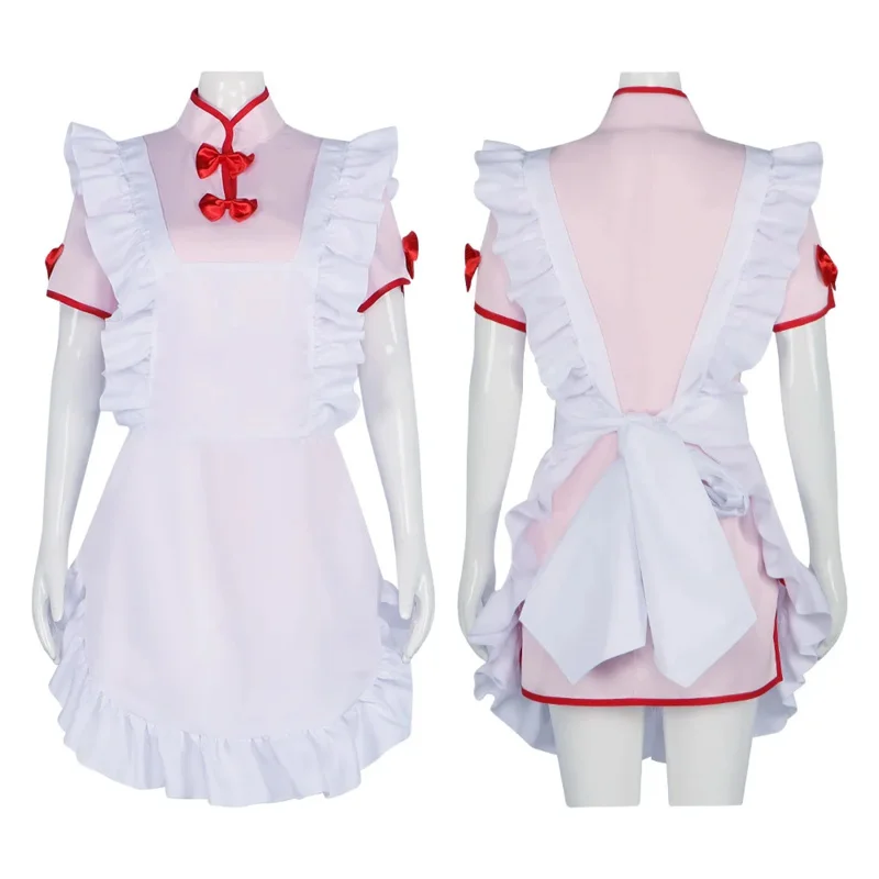 

2025 New Anime Ranma ½ Nibun-No-Ichi Shampoo Cosplay Costume Wig Chinese Style Chi-Pao Maid Dress Woman Sexy Kawaii Party ☆★ee☆★
