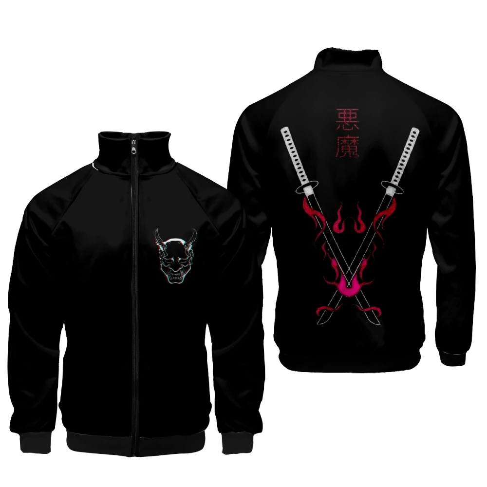 

Coats 3D Printed Anime Sword Demon Pattern Hoodie Men Cosplay Costume Boys Jacket Sweatshirts