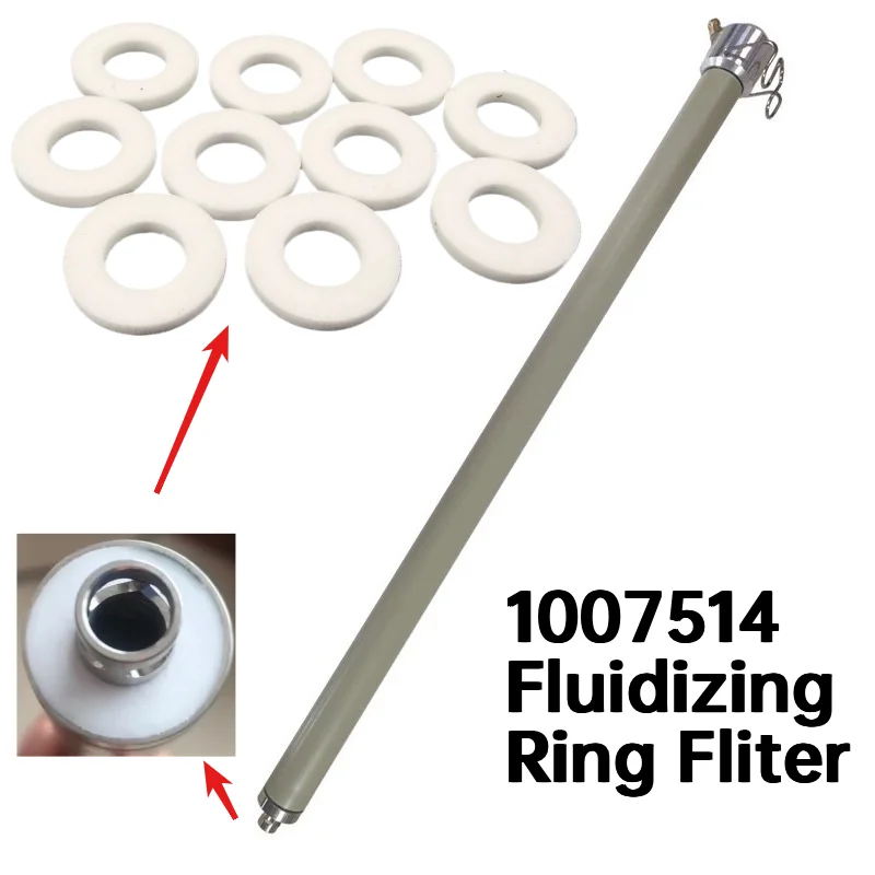 

1007514 Флюидизирующее кольцо-фильтр для всасывающей трубки машины для порошковой окраски