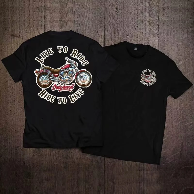 2026 Men's Summer Vintage Aramco T-Shirt American Printed Short Sleeve Trendy Brand Ins Locomotive Japanese Crew Neck Top