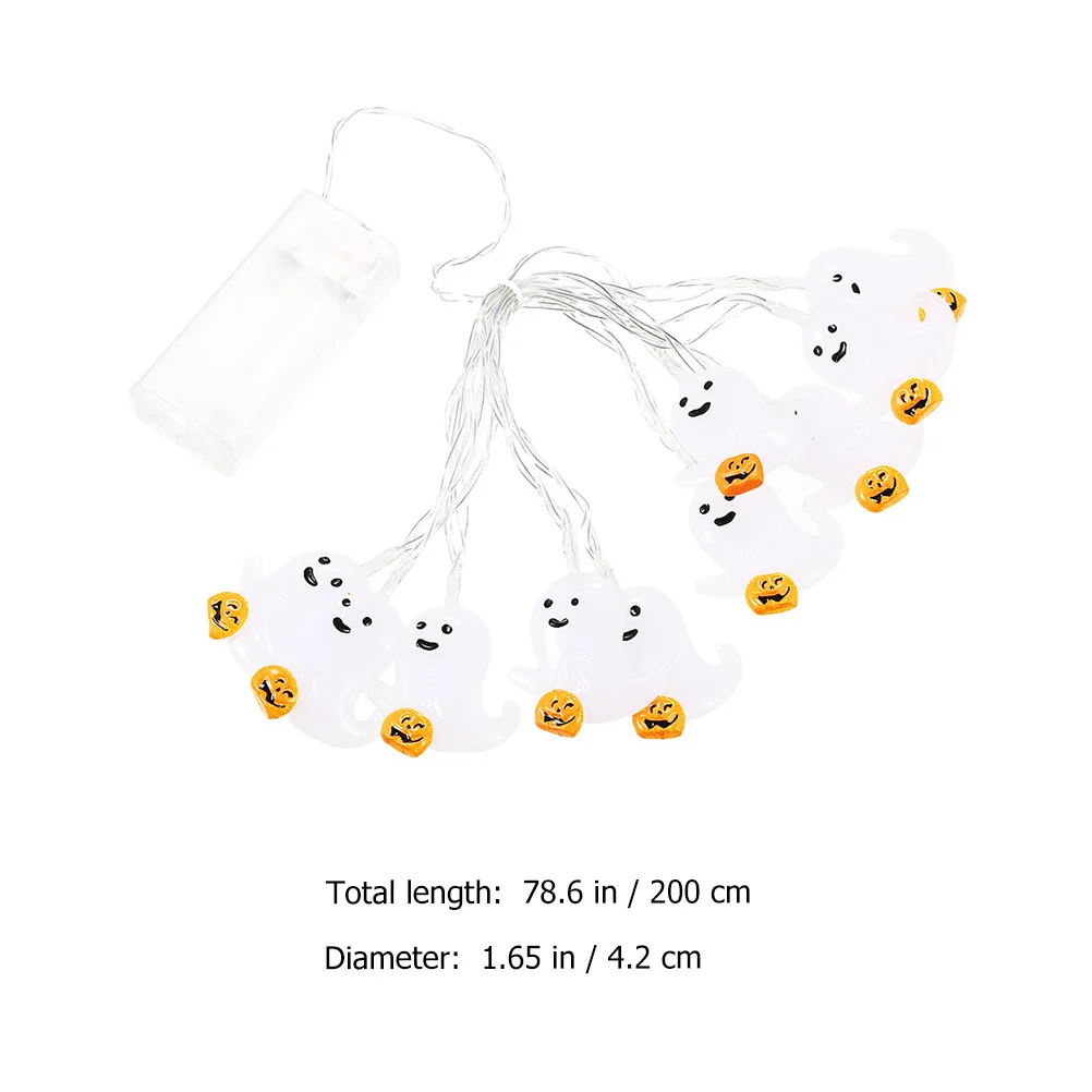 سلسلة أضواء 200 سم تعمل أضواء LED للزينة لساحة الحفلات والمنزل الداخلي والخارجي، زينة الهالوين العتيقة، #6