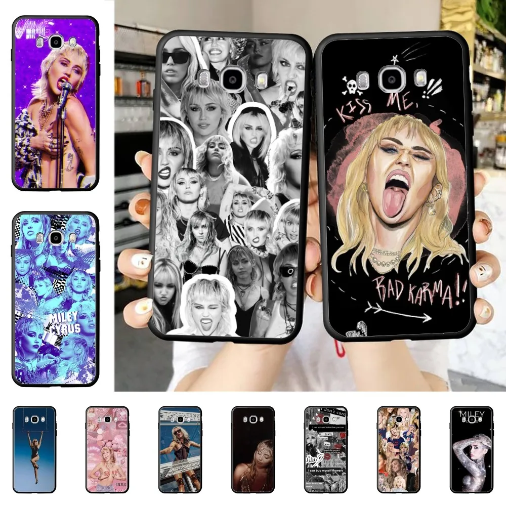 Hot Singer M-Miley C-Cyrus Phone Case For Samsung J 7 plus 7core J7 neo J6 plus prime J6 J4 J5 Mobile Cover