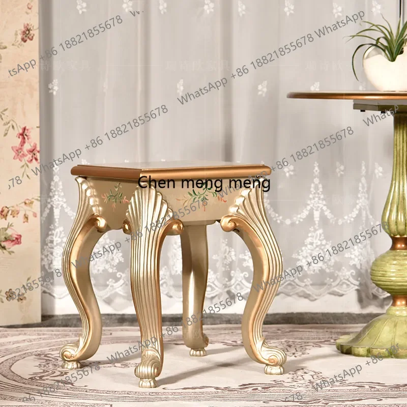 

RR New Chinese-style painted corner small apartment household small stool living room sofa edge American-style side cabinet