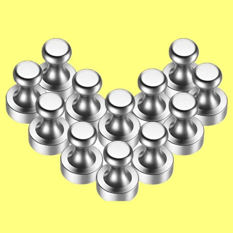 

Sliver 1-10 PCS Neodymium Magnet Thumbtack Suction Cup Super Strong Magnet Magnets For Fridge Hardware Home Improvement