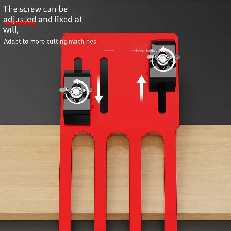 Universal Base Plate for Electric Circular Saw Woodworking Quick Positioning Guide Bracket Guide Bottom Plate  Adjustable Cuttin