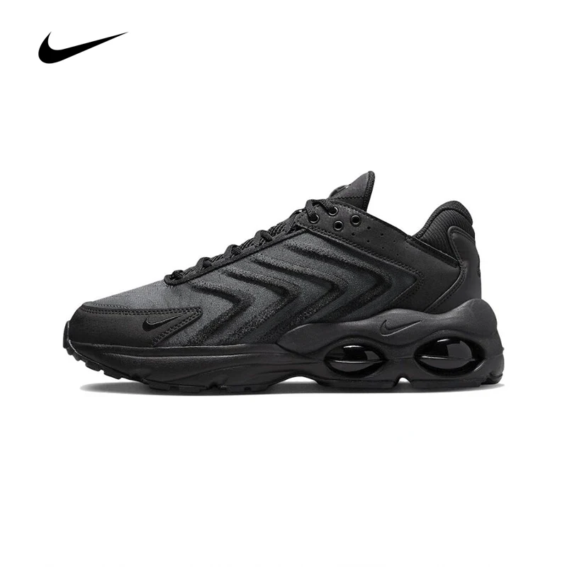 Original Nike Air Max TW 1 Men\'s Running Shoes Wear Resistant Shock Absorption Black Sneakers DQ3984-003