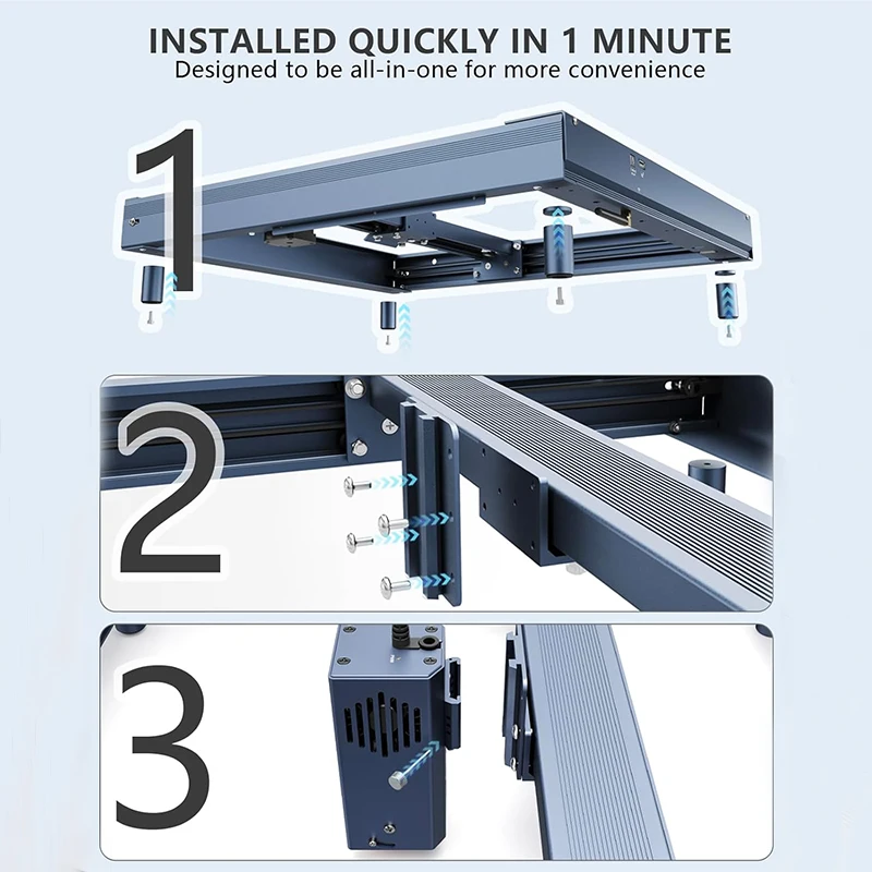 Ortur 10W 레이저 조각 기계 H10 목재 가죽 프로젝트를 위한 고정밀 데스크탑 CNC 커터
