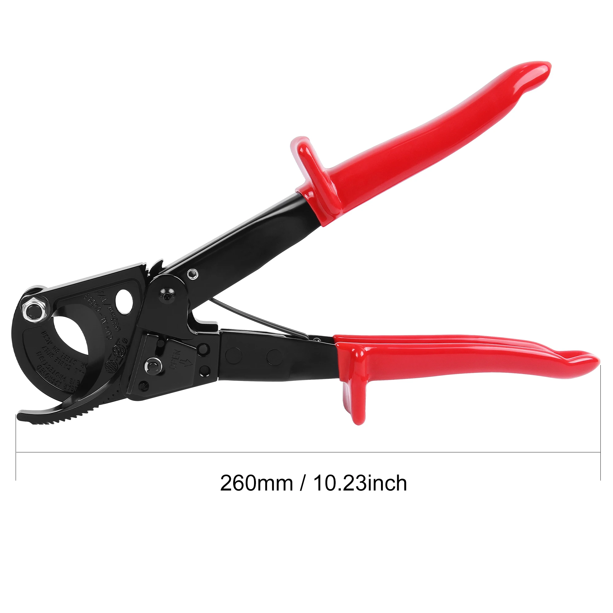 HS-325A Cable Cutter and Ratchet Wire Cutter Works for Aluminum and Multi-core Cables up to 240mm²