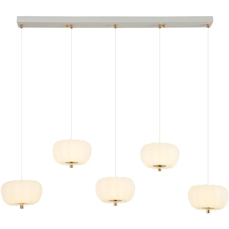 

Современная простая кремовая ветровая лампа, французская креативная люстра